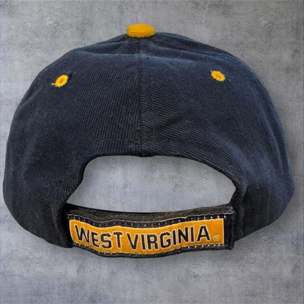 Steve & Barry's West Virginia Mountaineers Hat‎ OSFA Navy Blue Embroidered